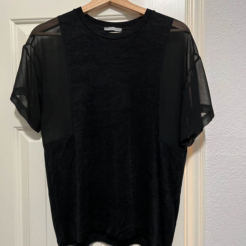 Black Zara W&B collection short sleeve